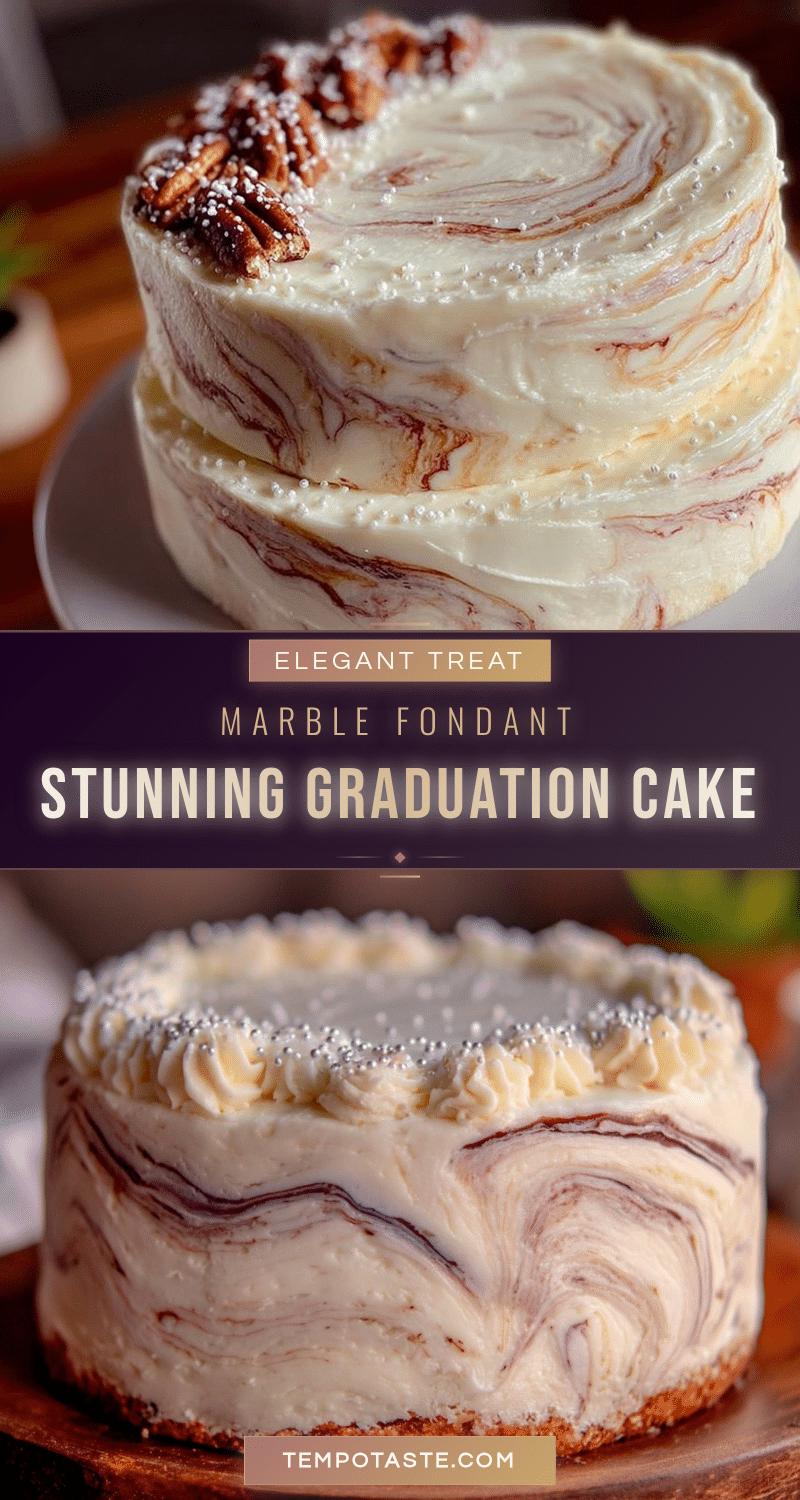 marble fondant graduation cake recipe