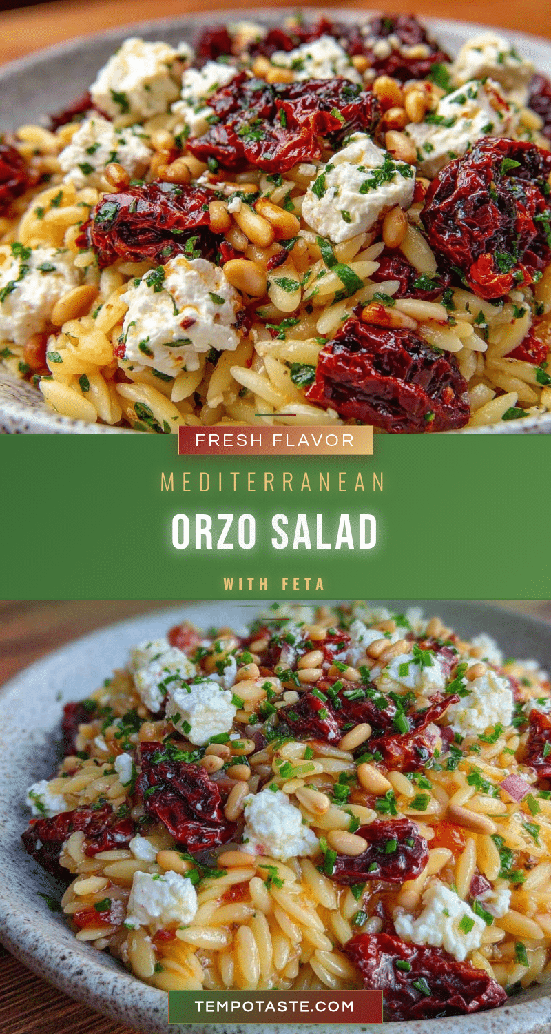 Mediterranean orzo salad recipe