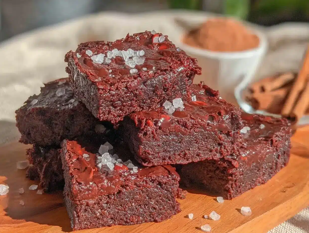 mexican hot chocolate brownies preparation steps