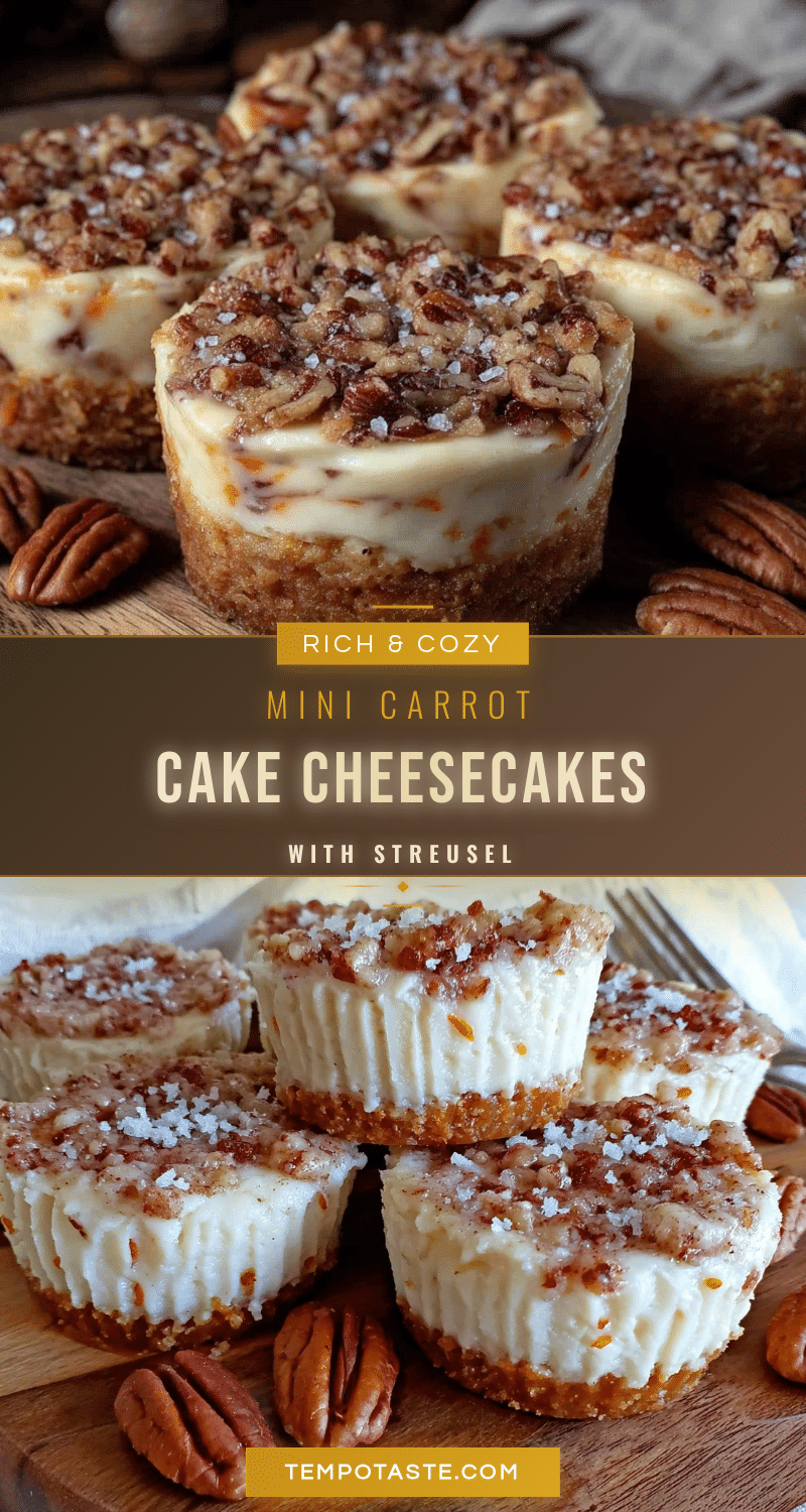 mini carrot cake cheesecakes recipe