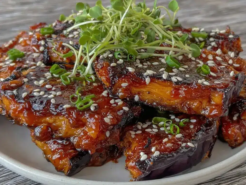 miso glazed eggplant - featured image