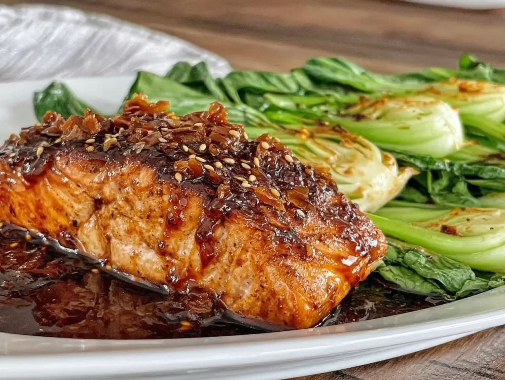 miso honey glazed salmon - featured image