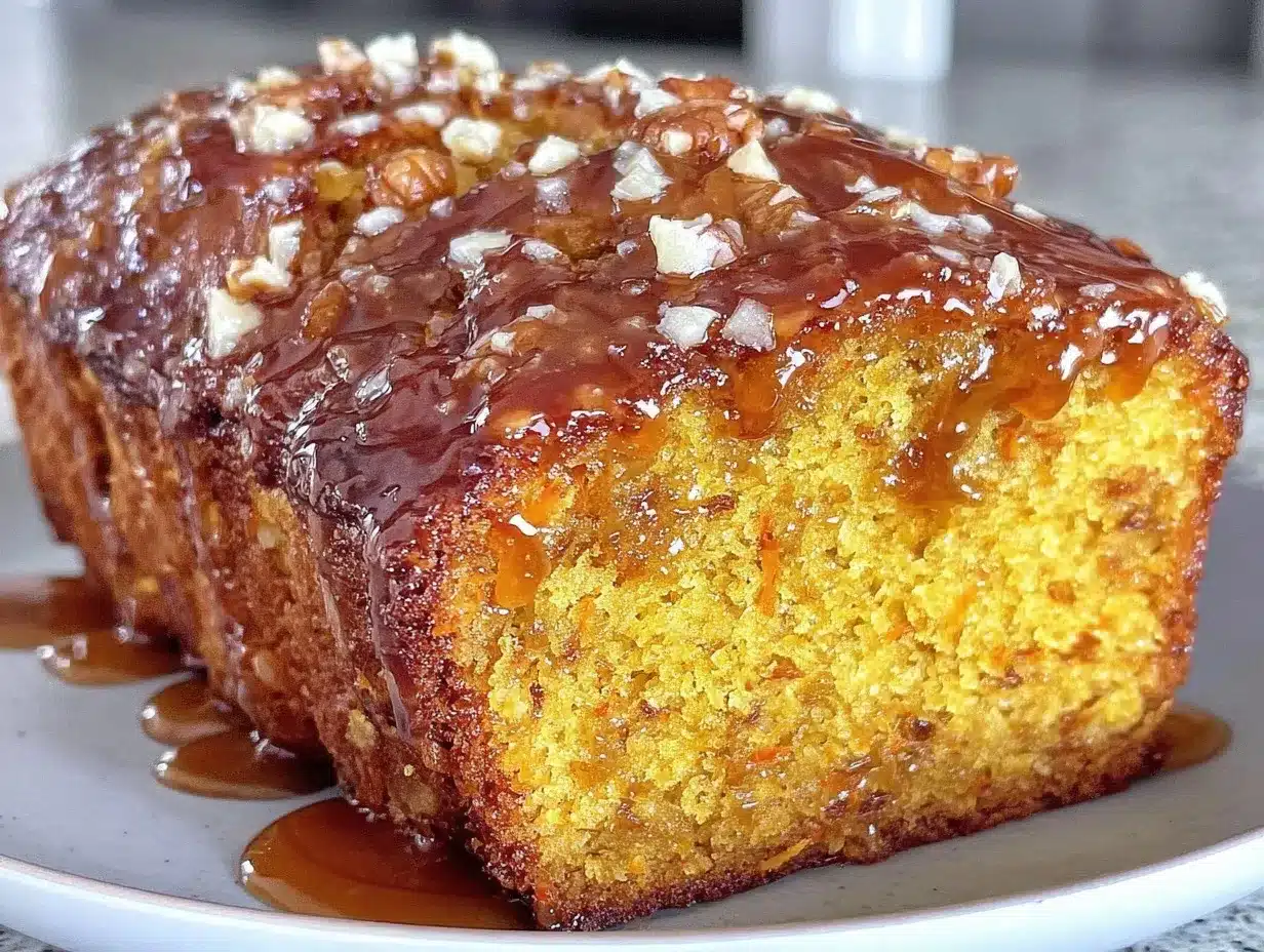 moist carrot cake quick bread preparation steps