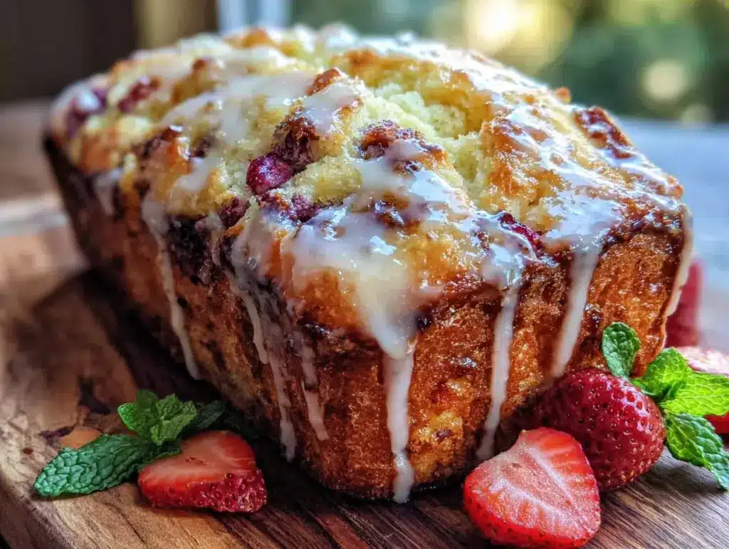 moist strawberry bread - featured image