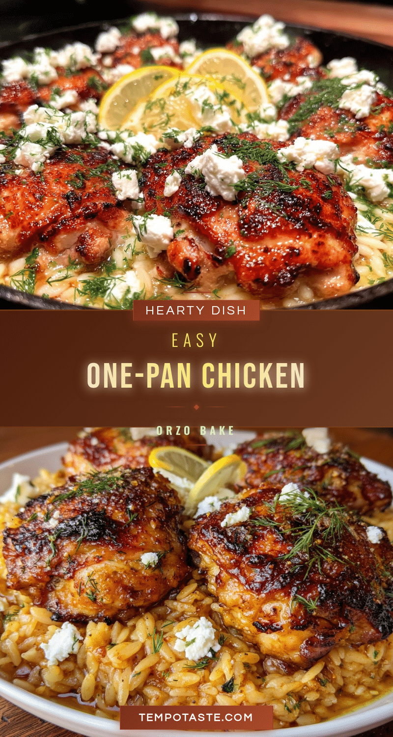 one-pan chicken orzo bake recipe