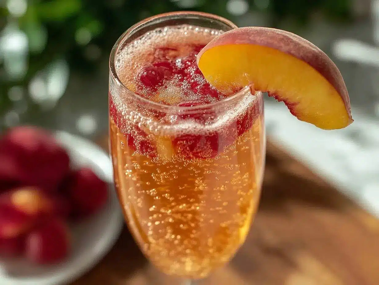 peach bellini preparation steps