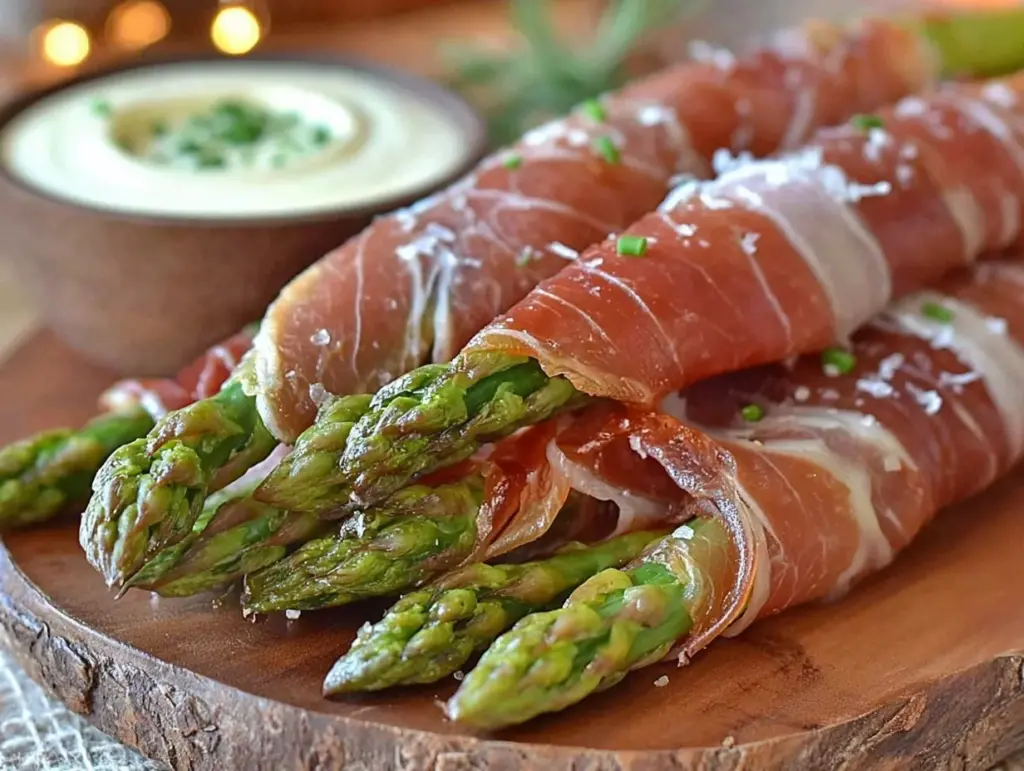 prosciutto-wrapped asparagus - featured image
