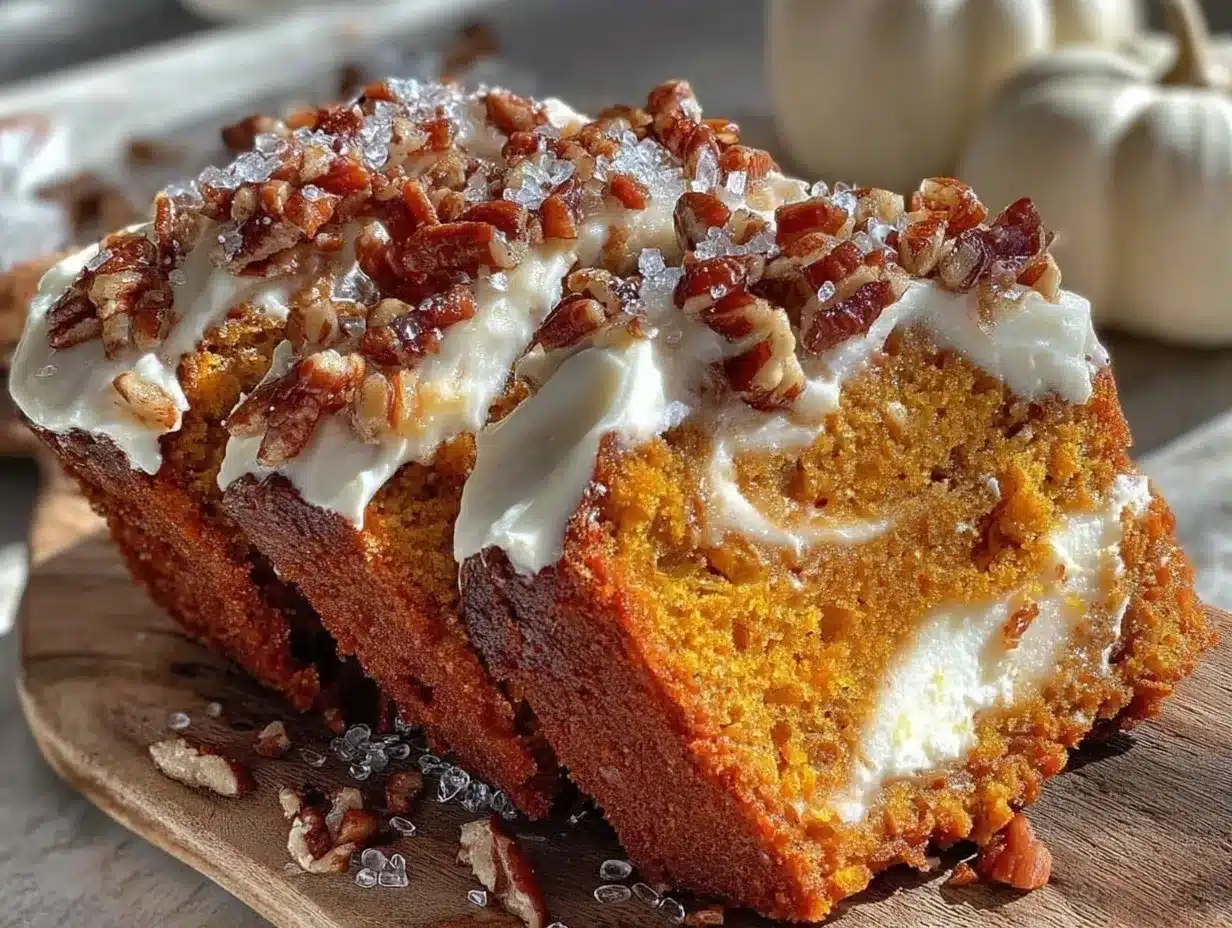 pumpkin cream cheese loaf preparation steps