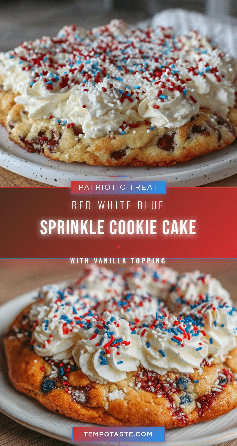 red white and blue sprinkle cookie cake recipe