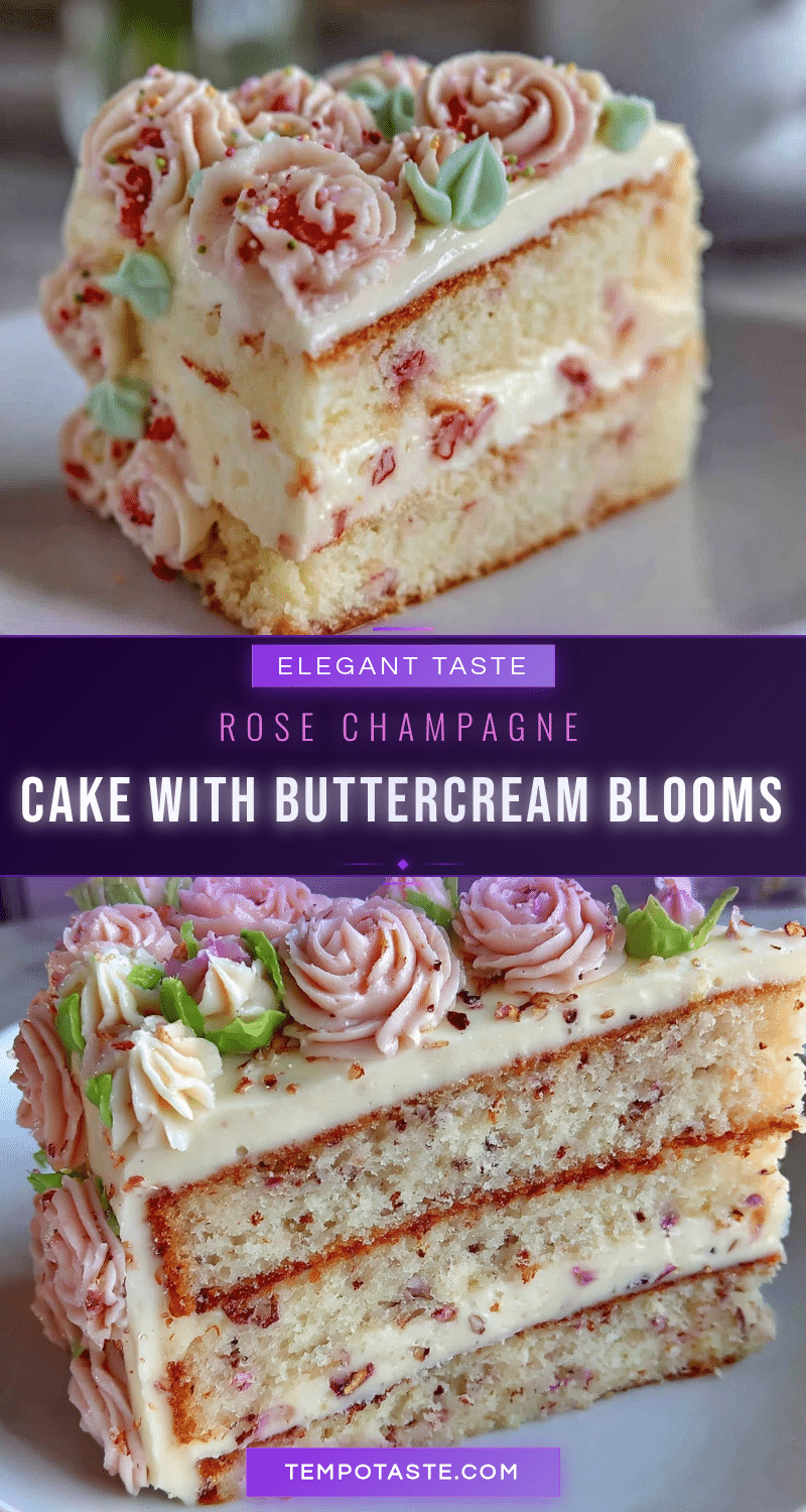 rose champagne cake recipe