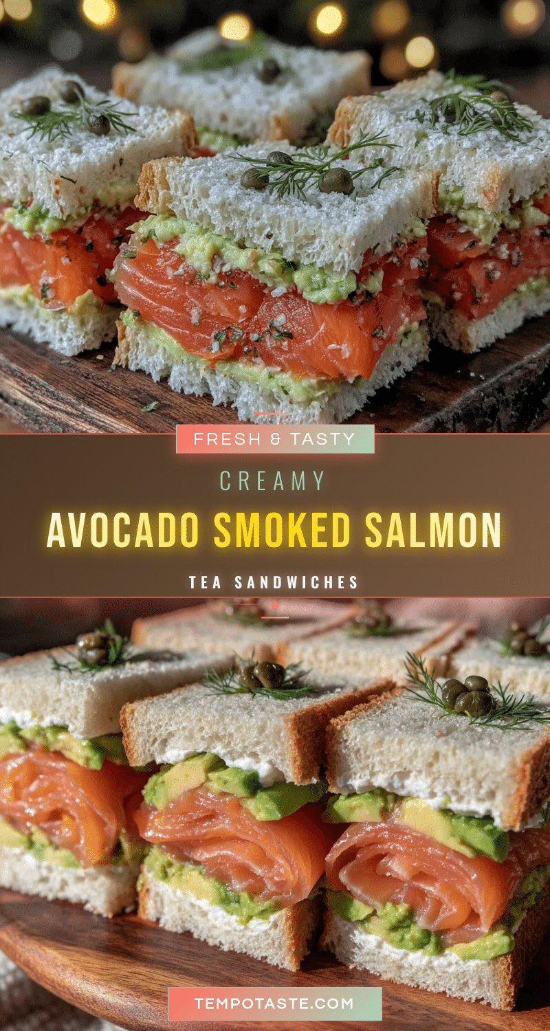 smoked salmon and avocado tea sandwiches recipe