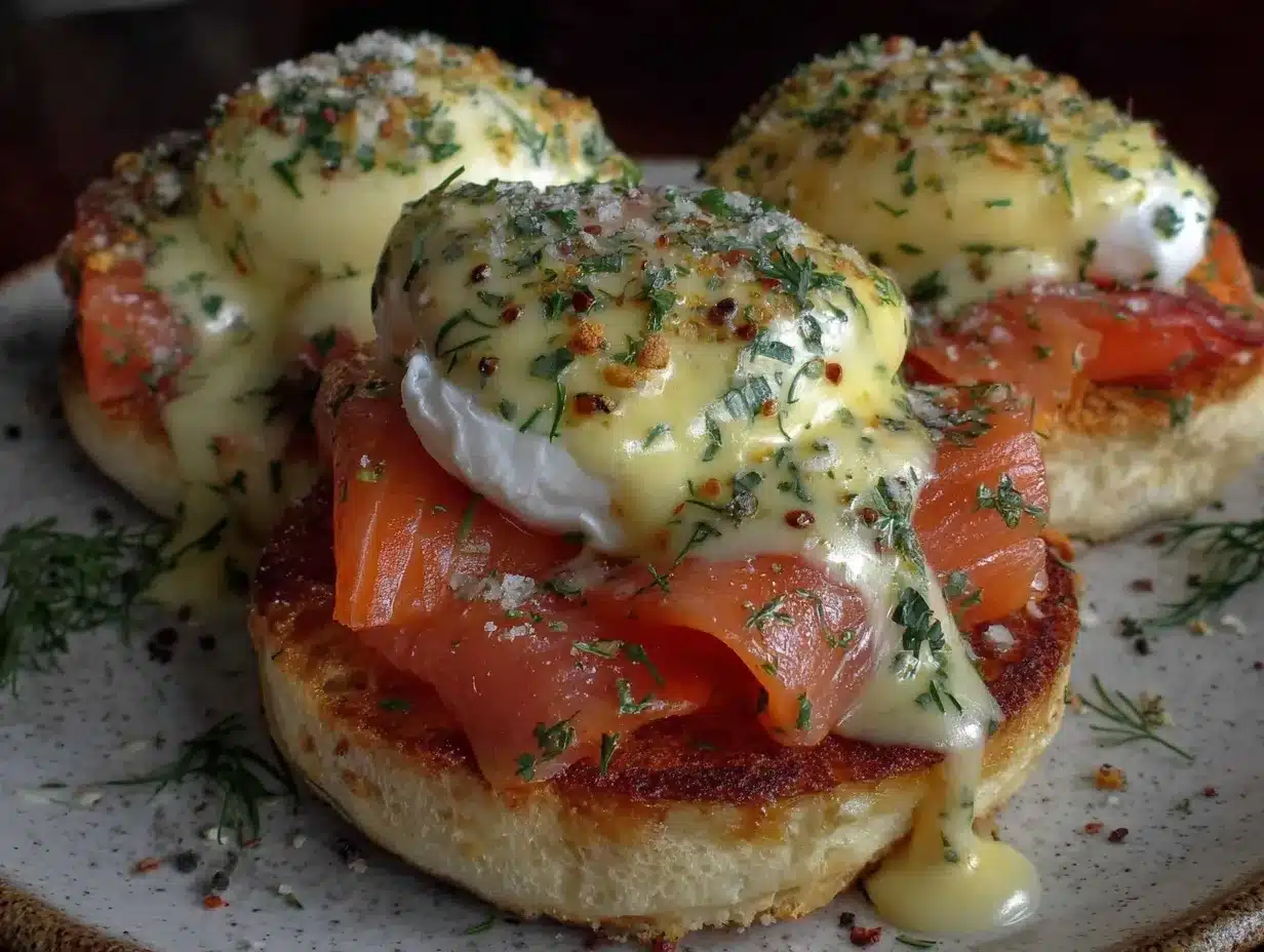 smoked salmon benedict preparation steps