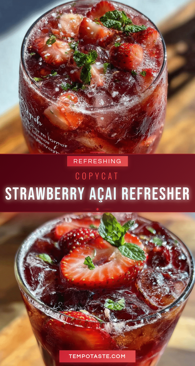 strawberry açaí refresher smoothie recipe