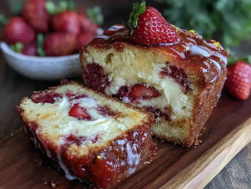 strawberry earthquake cake - featured image