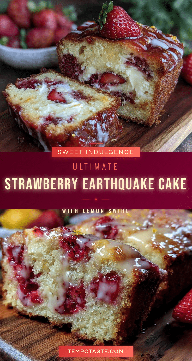 strawberry earthquake cake recipe