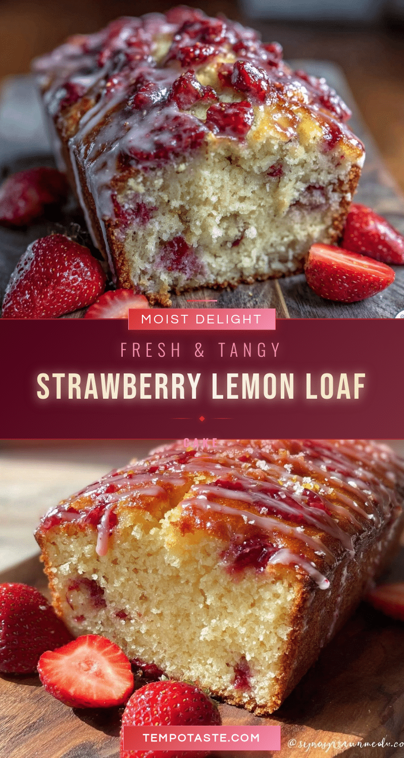 strawberry lemon loaf cake recipe