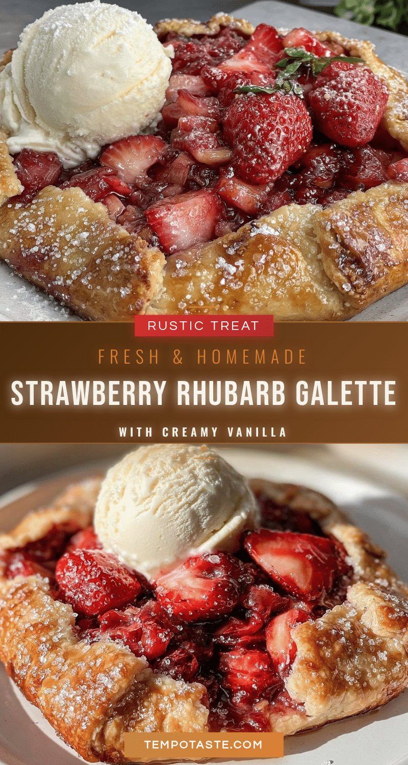 strawberry rhubarb galette recipe