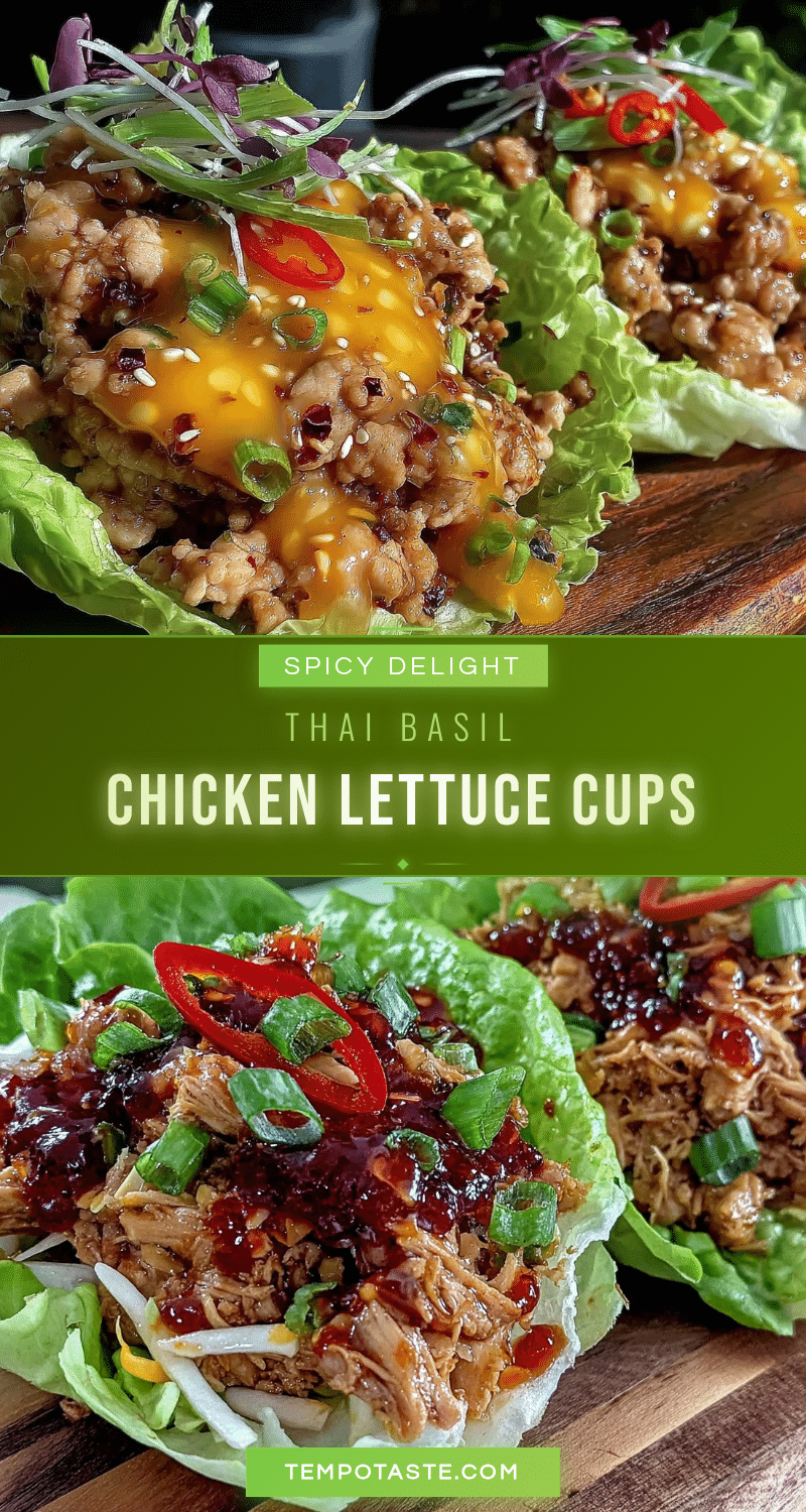 thai basil chicken lettuce cups recipe
