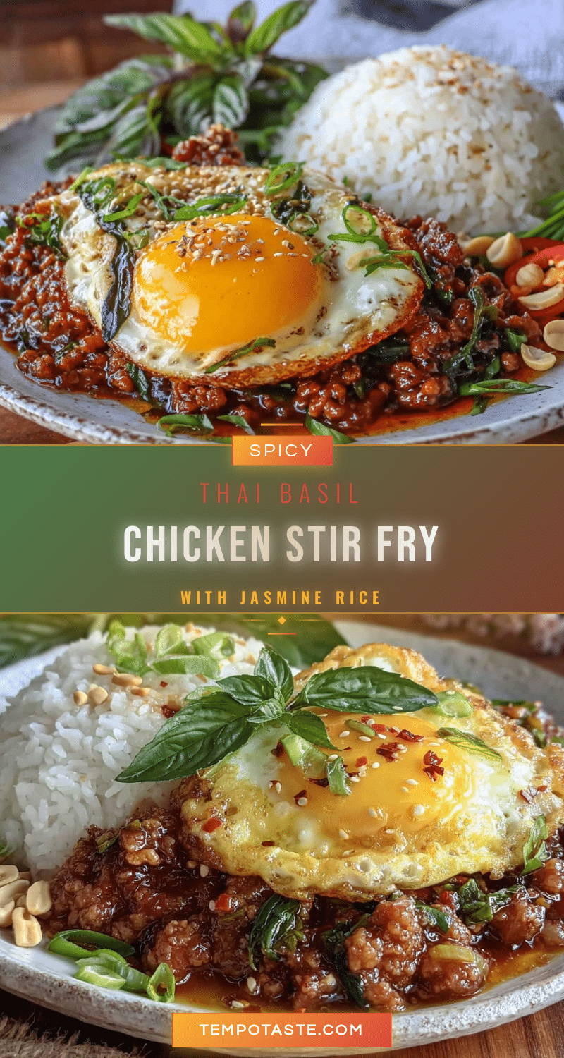 thai basil minced chicken stir fry recipe