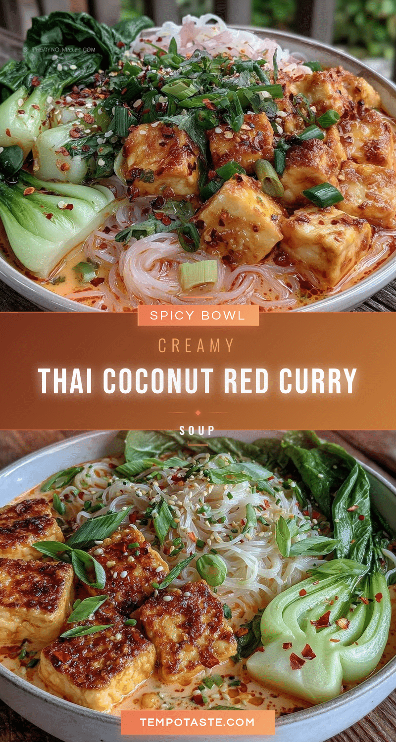 Thai coconut red curry noodle soup recipe
