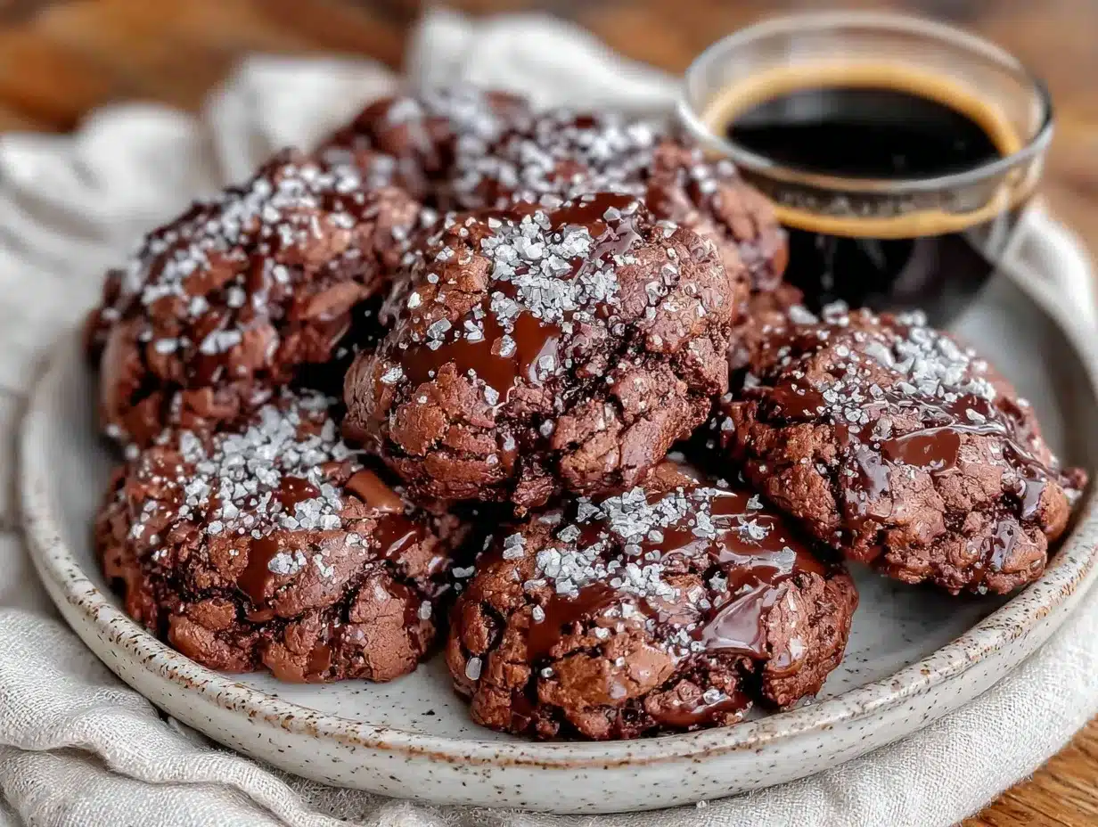 triple chocolate espresso brownie cookies preparation steps