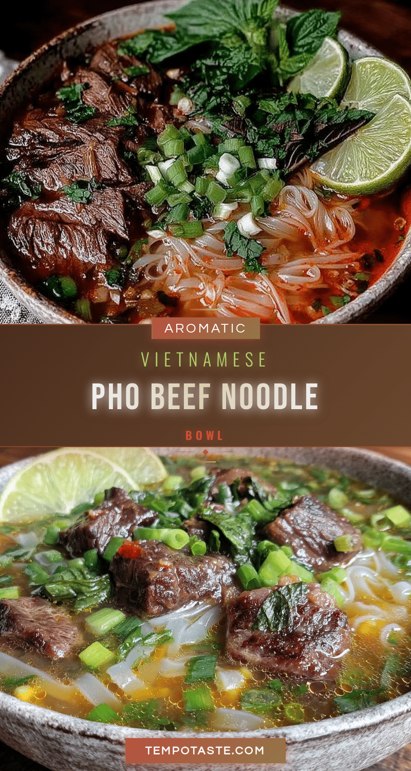 Vietnamese Pho Beef Broth Bowl recipe