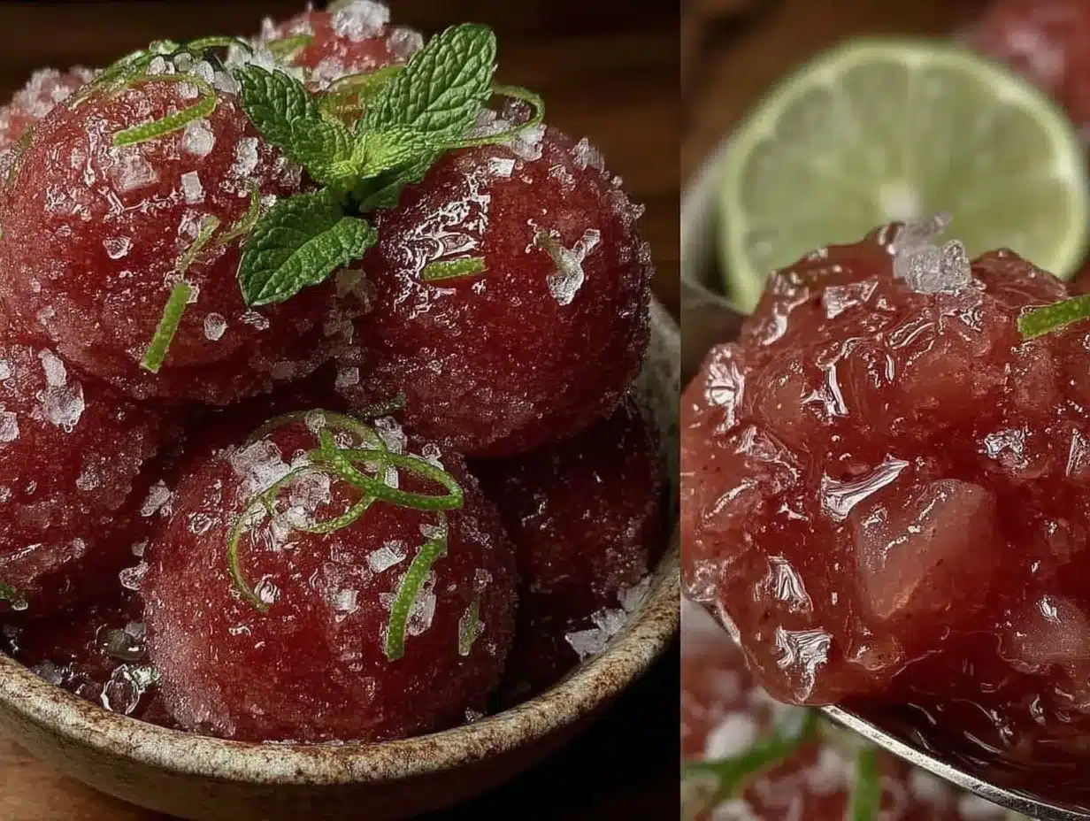 watermelon lime sorbet preparation steps