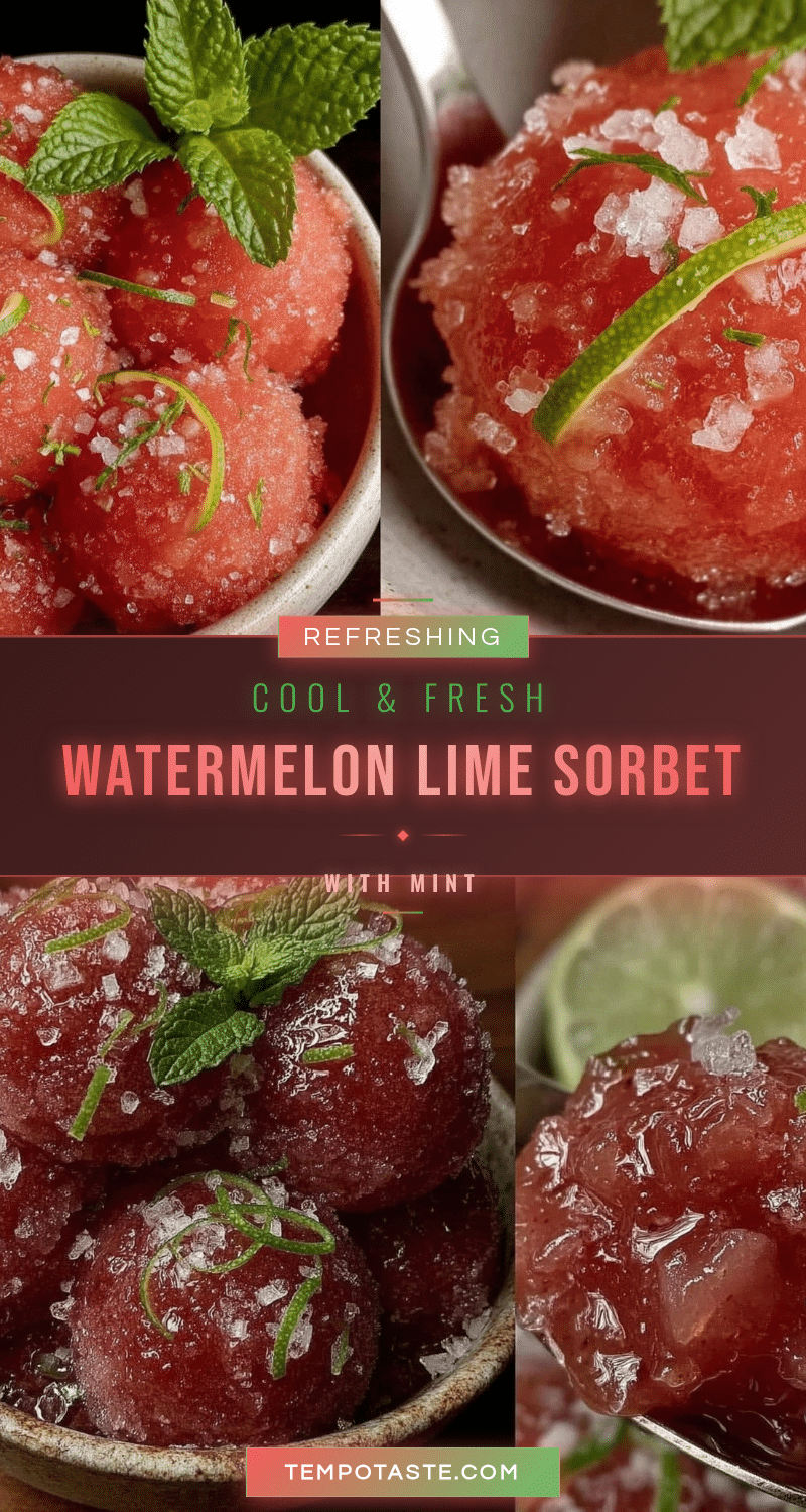 watermelon lime sorbet recipe