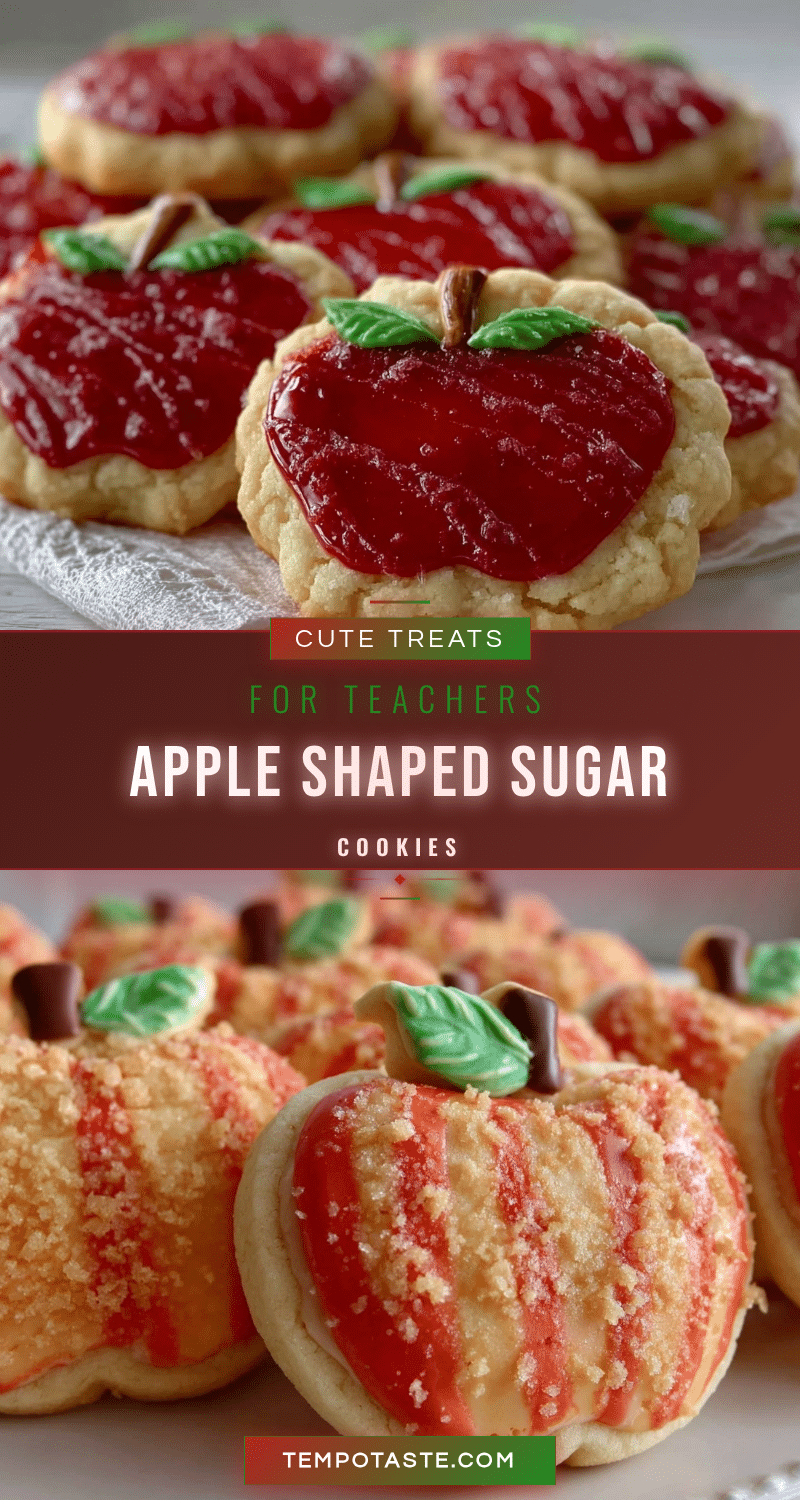 apple shaped sugar cookies for teachers recipe