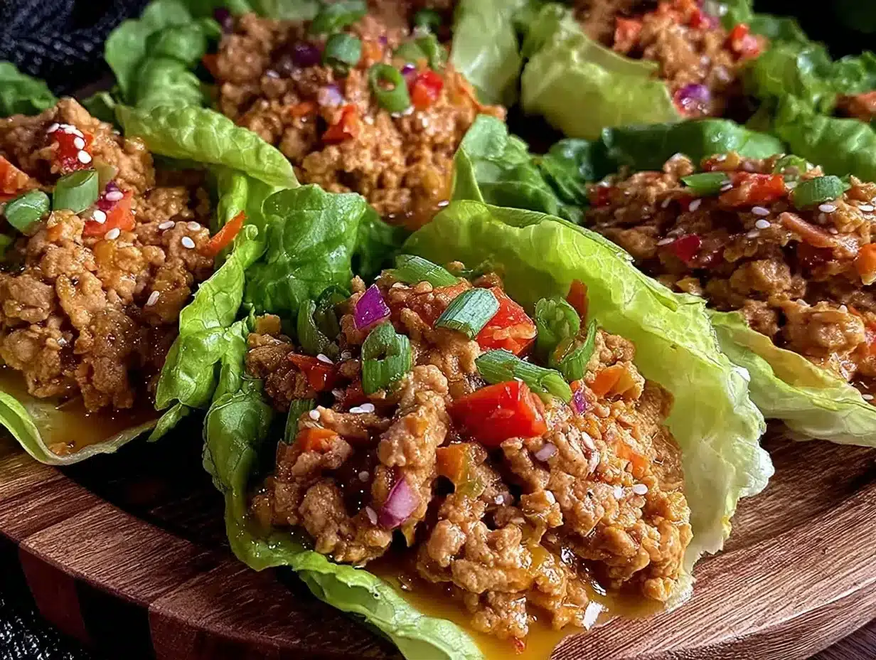 asian turkey lettuce cups preparation steps