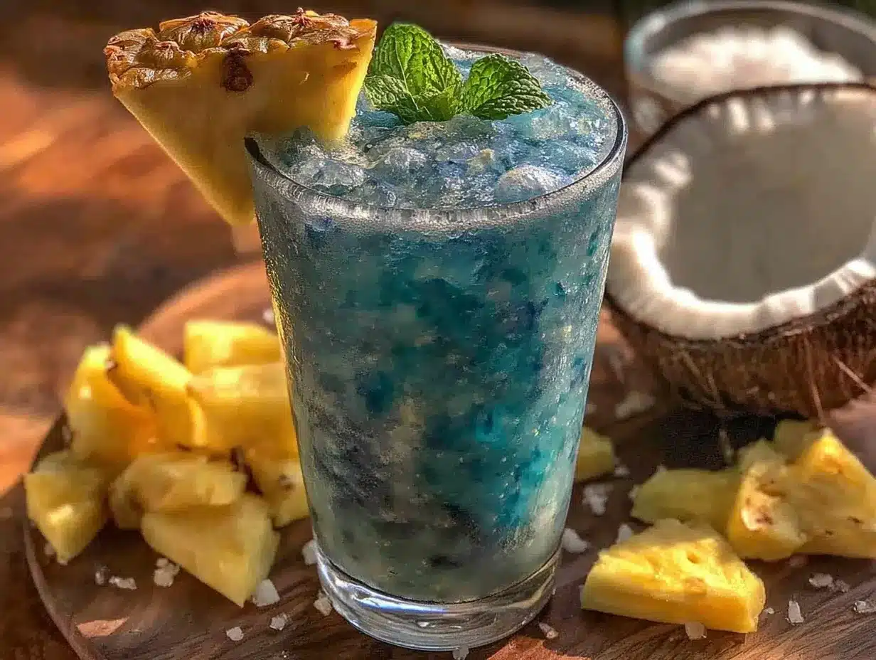 blue spirulina lemonade preparation steps