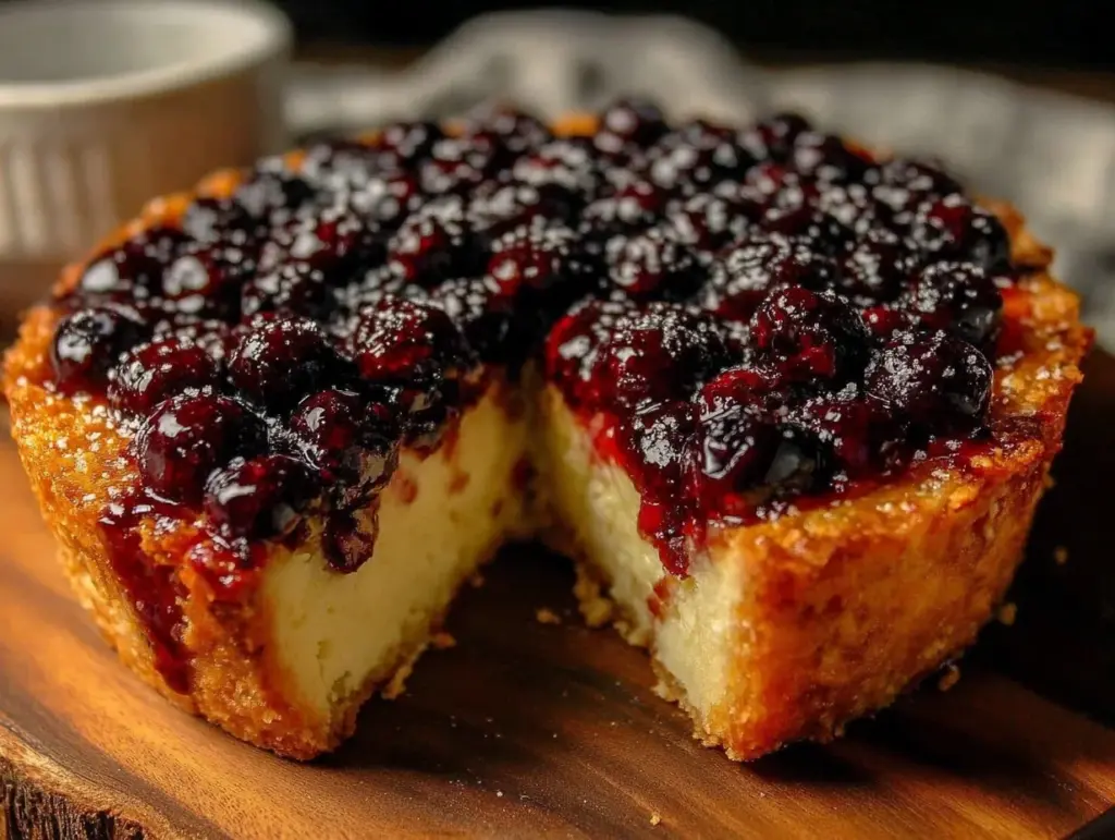 blueberry almond frangipane tart - featured image