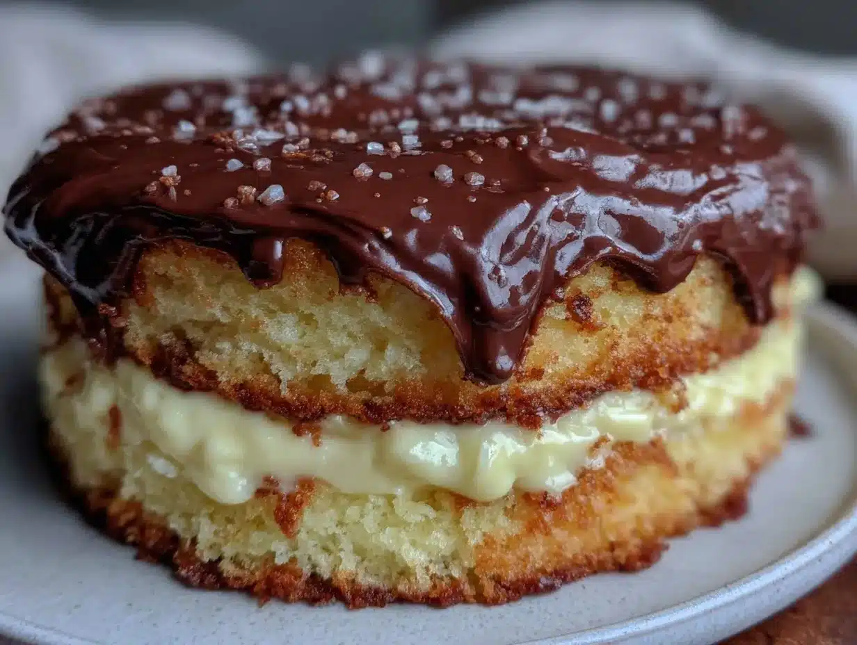 Boston Cream Pie recipe preparation steps