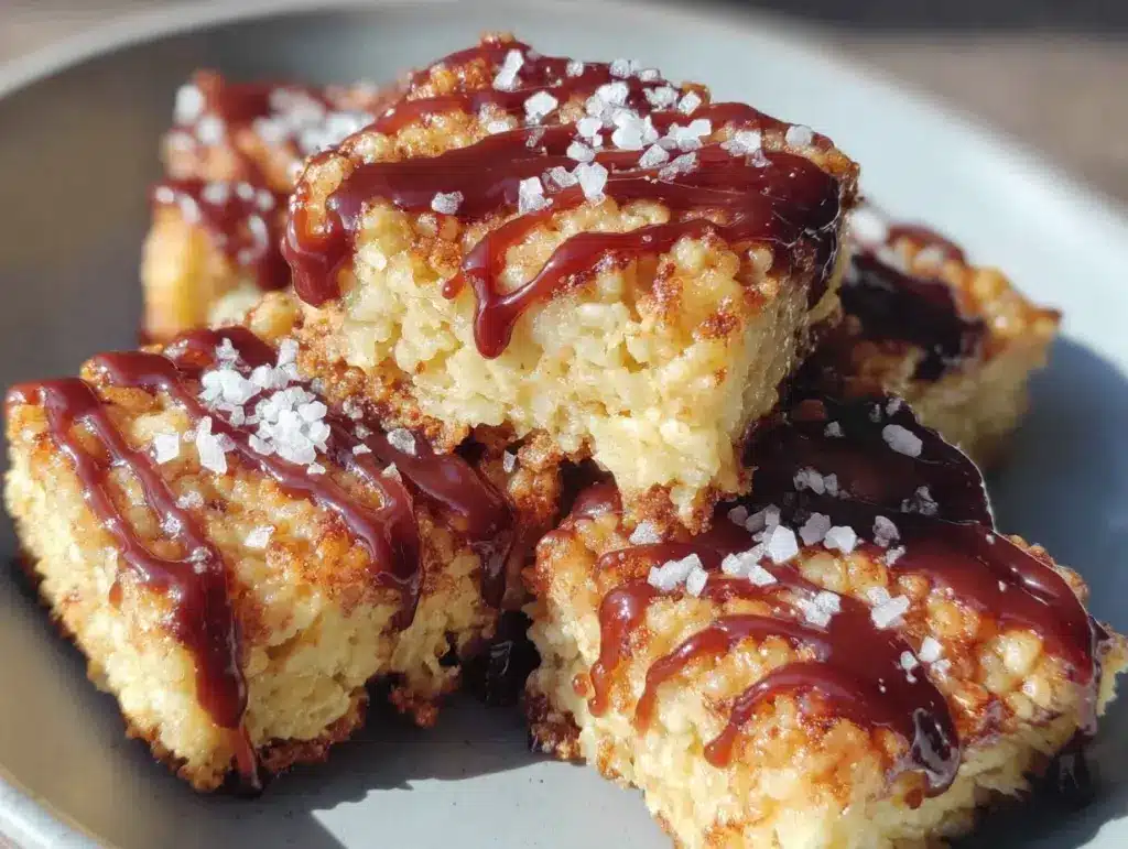 brown butter rice krispie treats - featured image