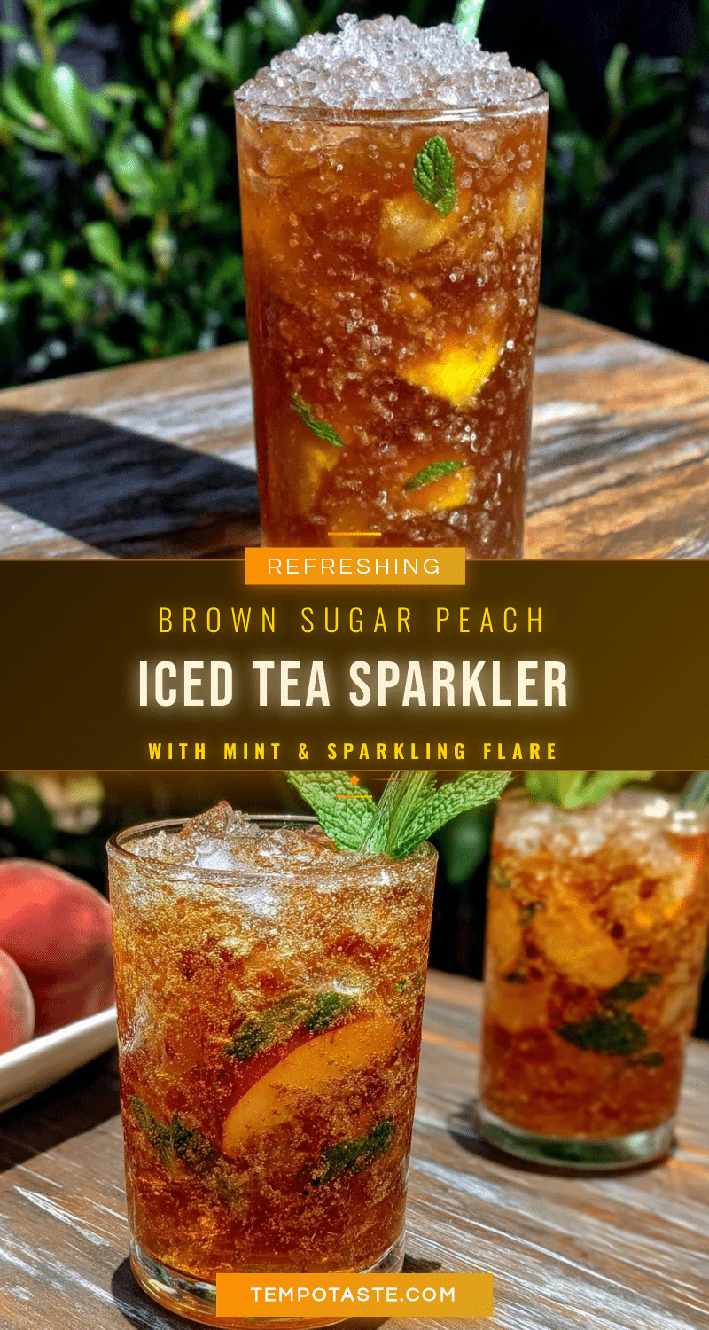 brown sugar peach iced tea recipe