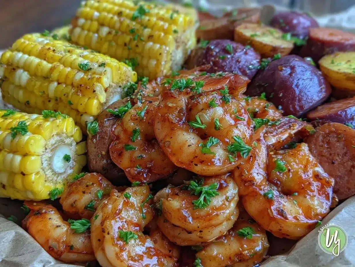 Cajun shrimp boil sheet pan dinner preparation steps