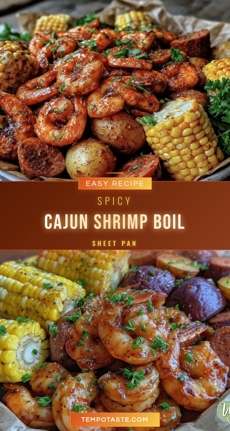 Cajun shrimp boil sheet pan dinner recipe