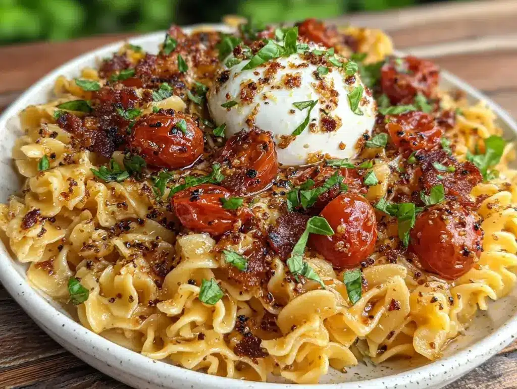 cherry tomato brown butter pasta - featured image