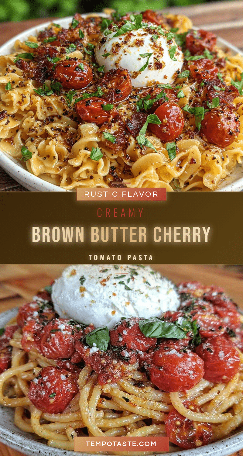 cherry tomato brown butter pasta recipe