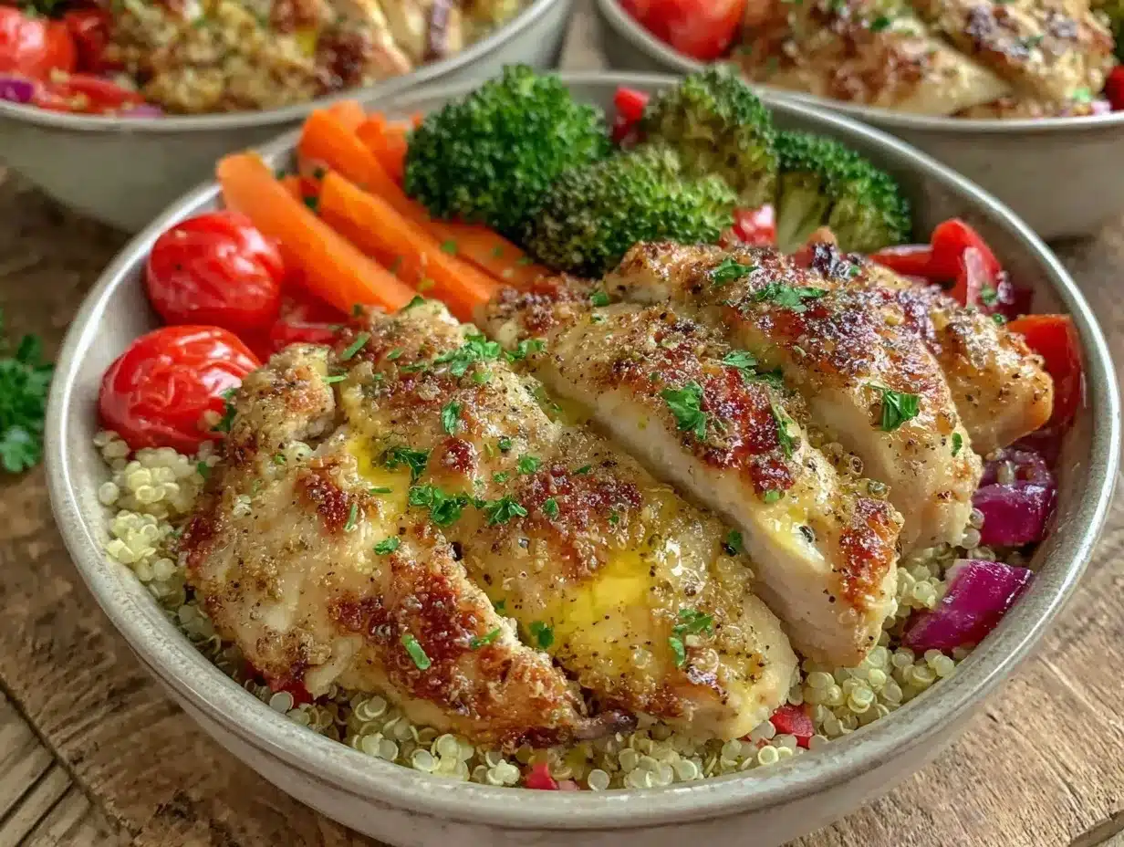 chicken meal prep bowls preparation steps