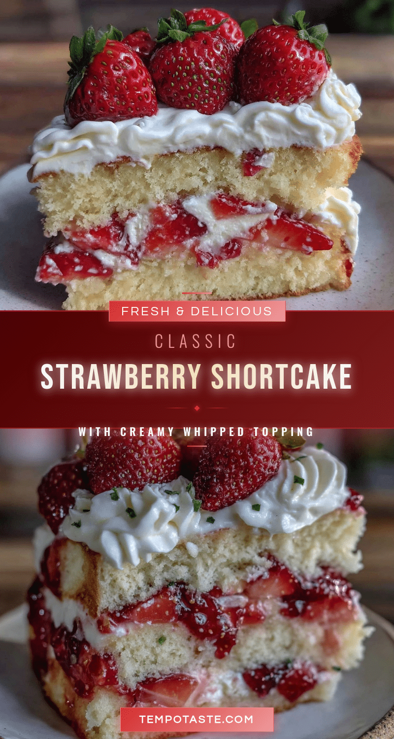 classic American strawberry shortcake layer cake recipe
