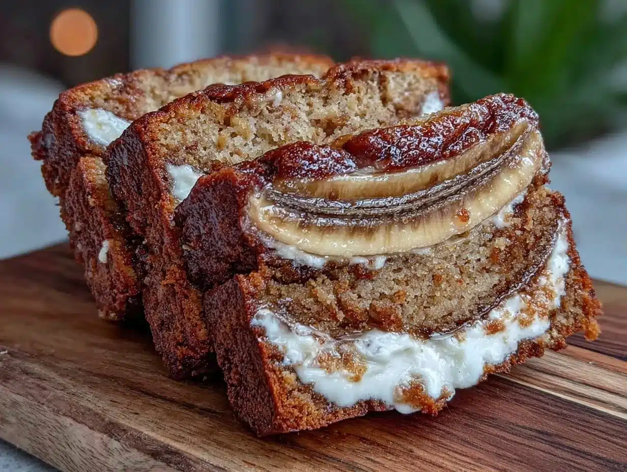 cream cheese swirl banana bread preparation steps