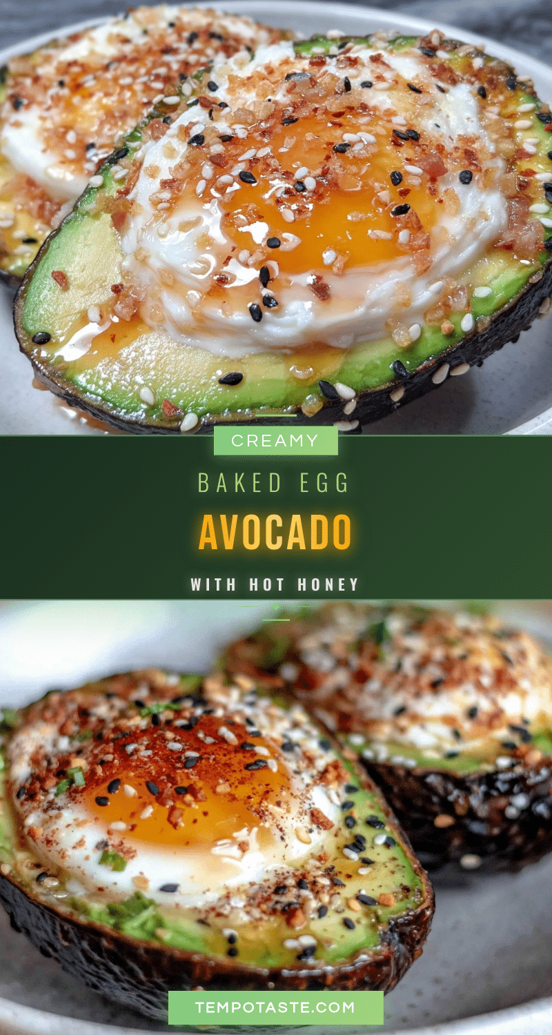 creamy baked egg in avocado recipe