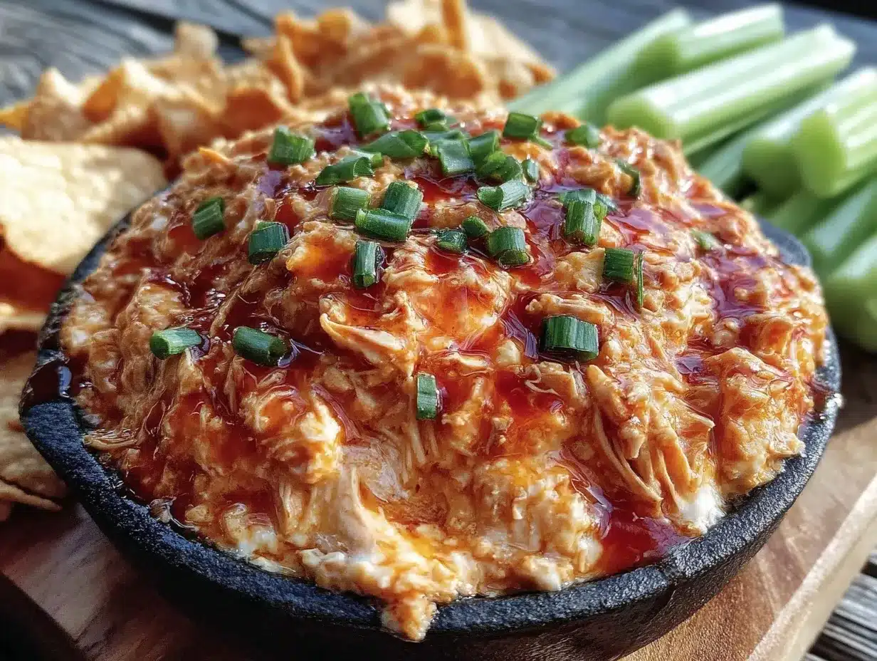 creamy buffalo chicken dip crockpot preparation steps