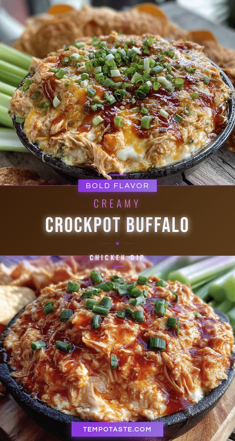 creamy buffalo chicken dip crockpot recipe