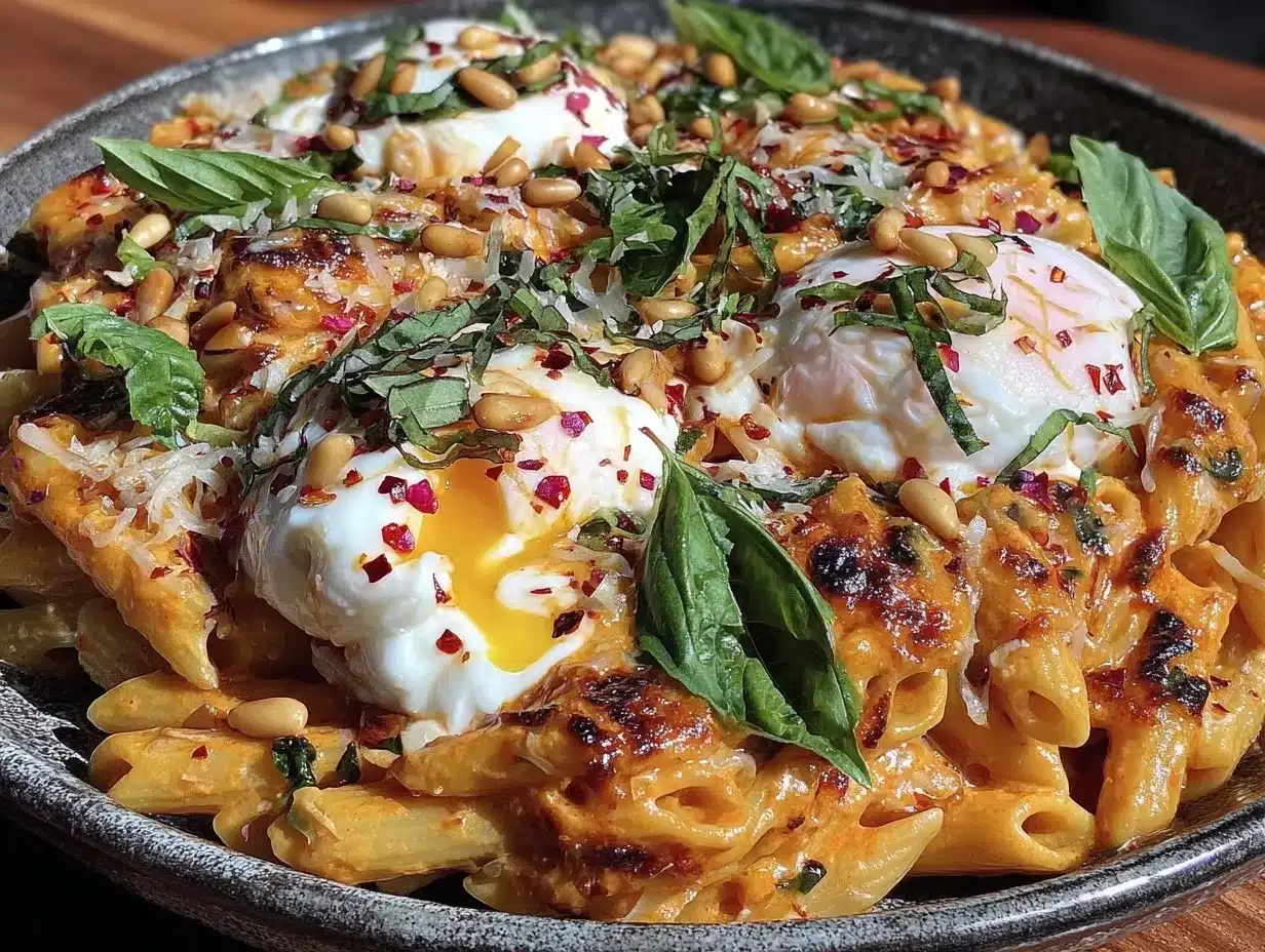 creamy burrata tomato basil penne preparation steps