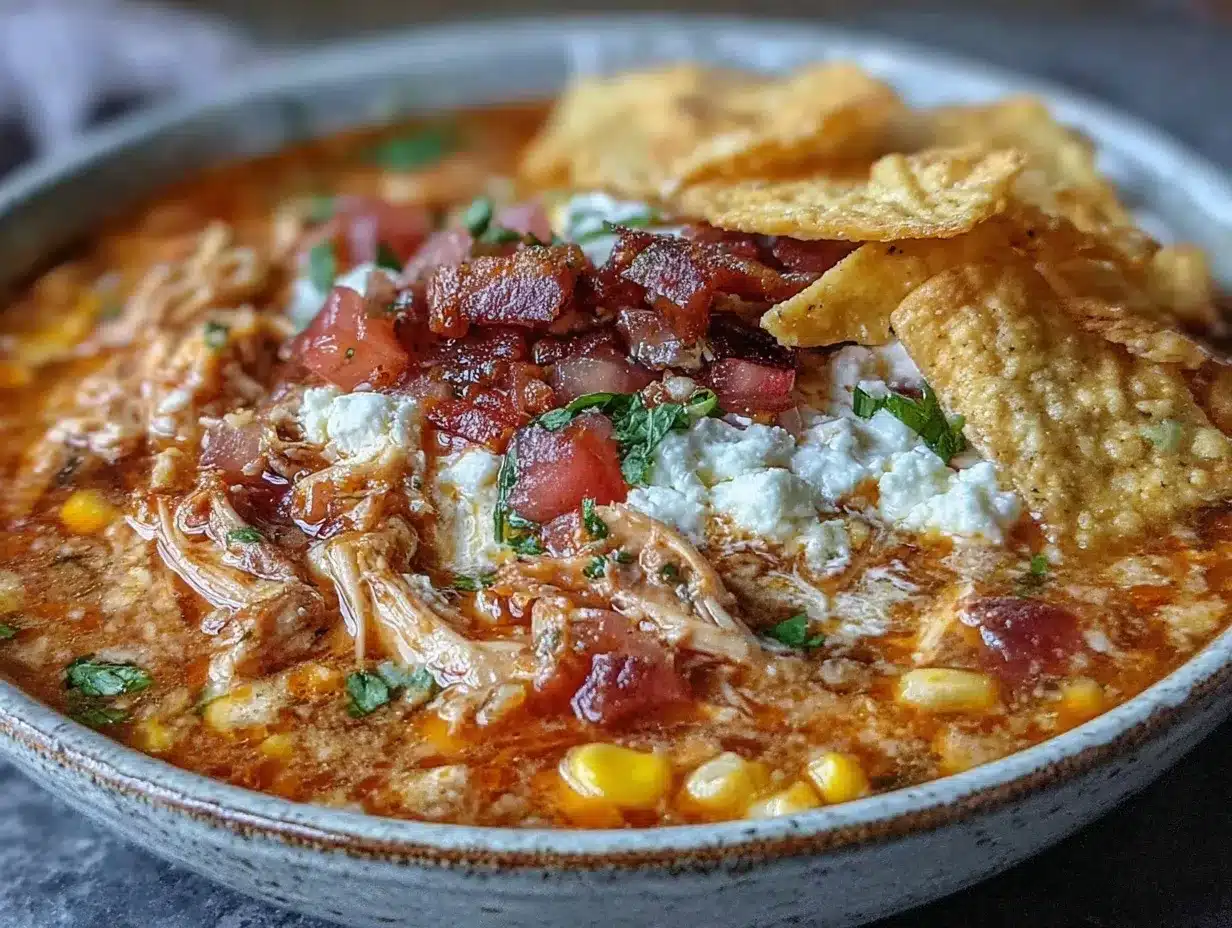 creamy chicken enchilada soup preparation steps