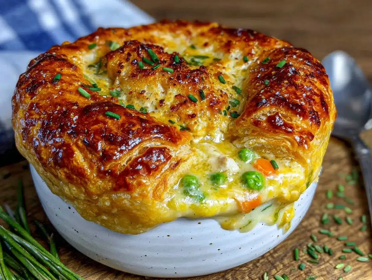 creamy chicken pot pie preparation steps