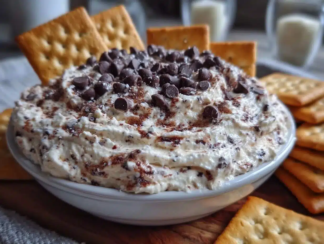 creamy cottage cheese cookie dough dip preparation steps