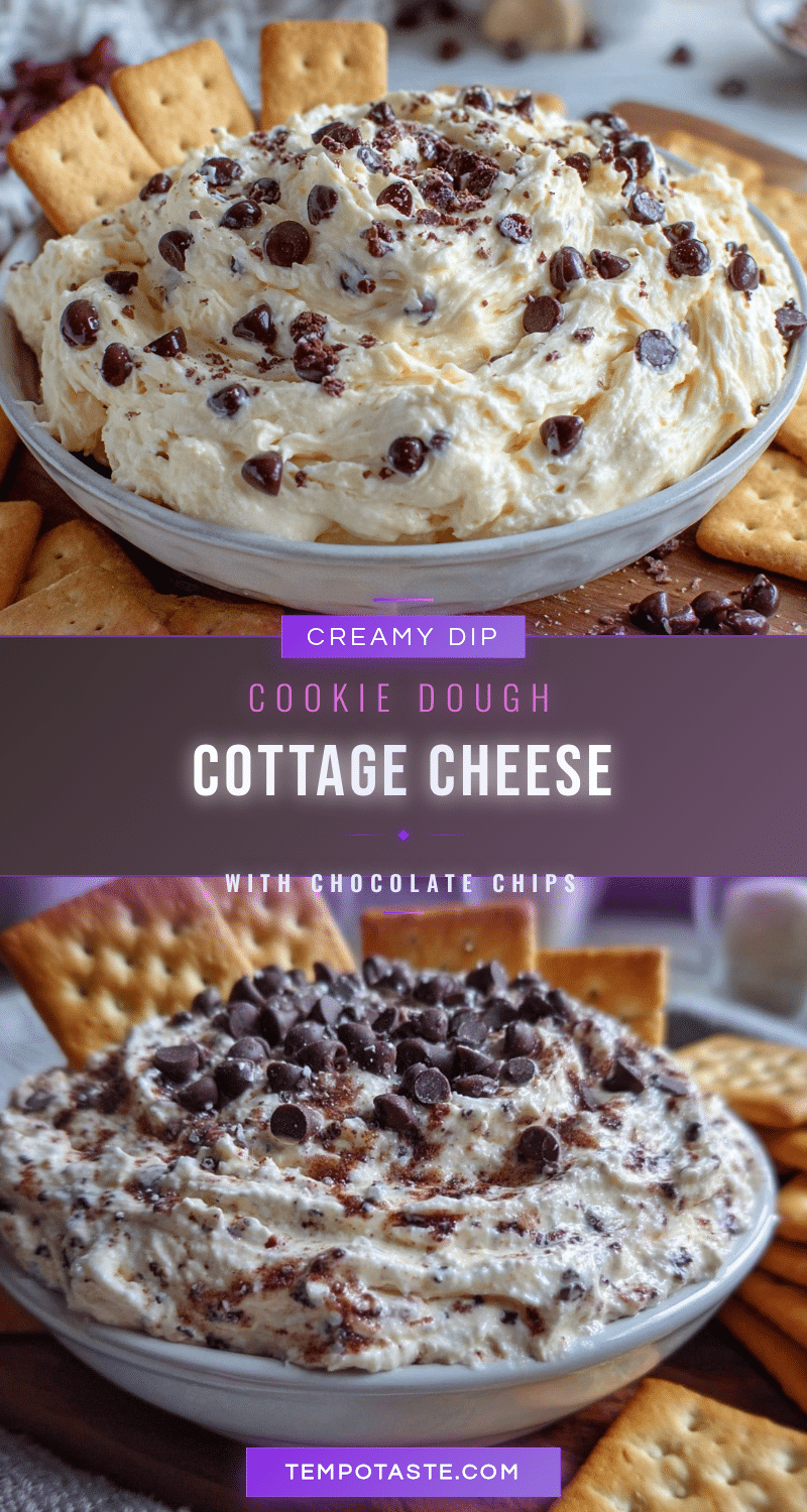 creamy cottage cheese cookie dough dip recipe